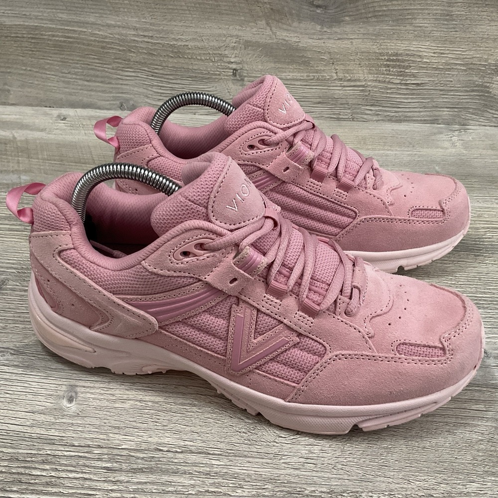 Vionic Women's 23Walk 2.0 BCA Comfort Shoes Sneaker Cameo Pink Suede Size 10 W